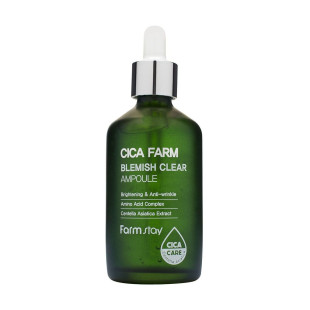 Ампульная сыворотка с центеллами и аминокислотами FarmStay Cica Farm Blemish Clear Ampoule100ml